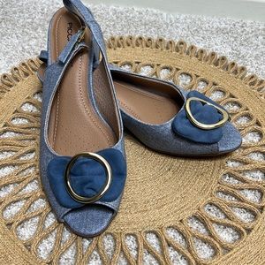 Brazilian-Made Piccadilly Cloud Peep Toe Heels | Size 9